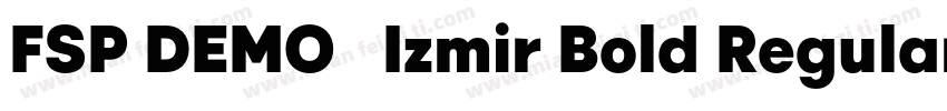 FSP DEMO   Izmir Bold Regular字体转换